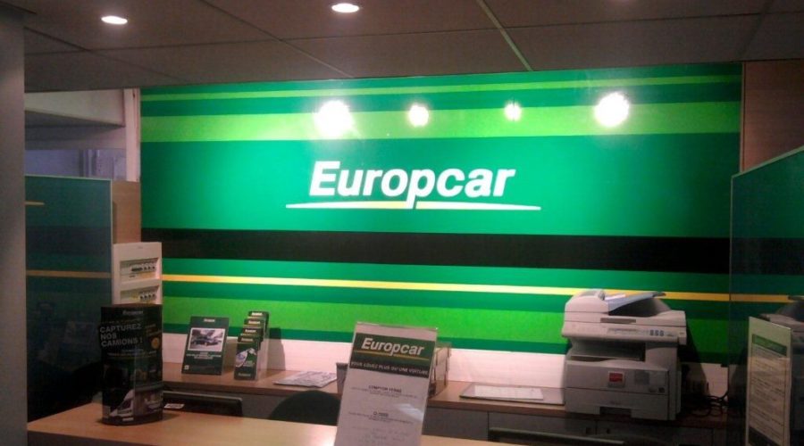 habillage de mur Europcar