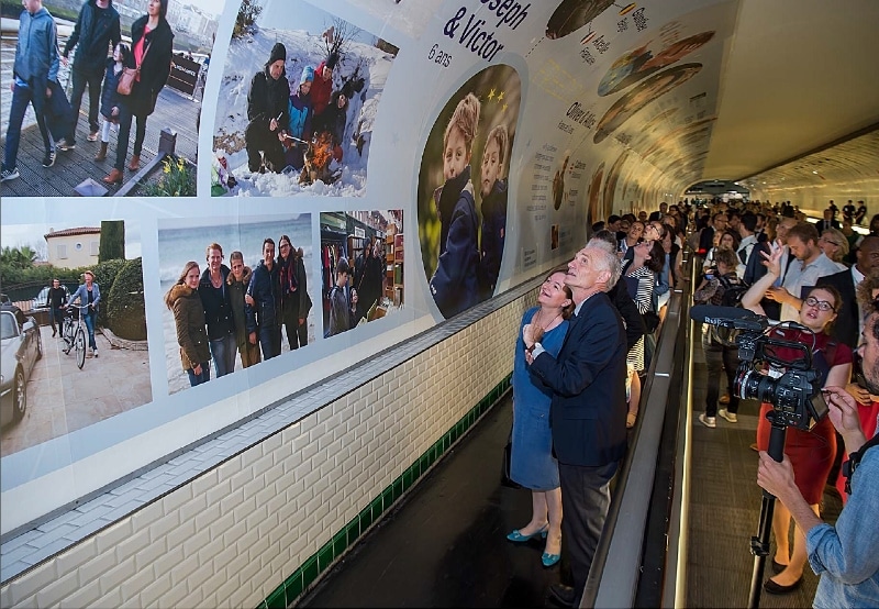 Actualités Habillage du station métro