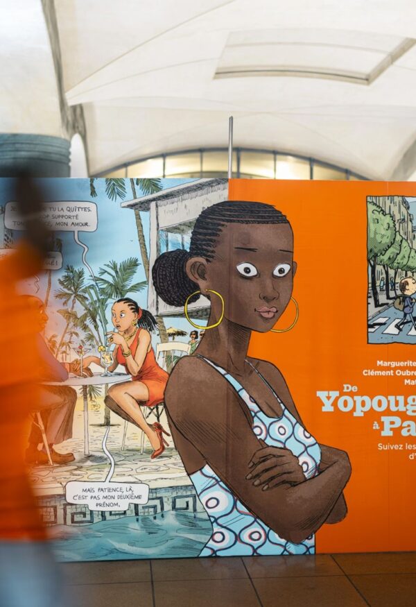 Expo 50 ans de la maison Gallimard dans le métro