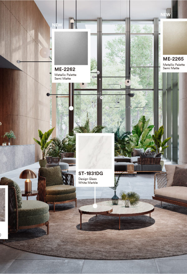 Revêtement Di-Noc, esthétique et durable, aspect bois, marbre, métal, appliqué par DecoAder, partenaire 3M Platinum.