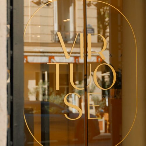 Logo d'accueil et identité visuelle - Immeuble de bureaux à Paris